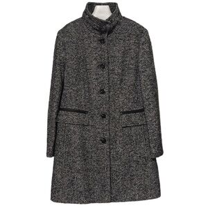 BASLER | Wool Mohair Alpaca Button Down Herringbone Jacket Coat